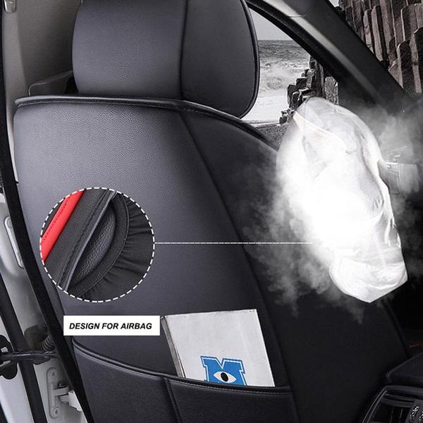 Universal Car Seat Cover Luxury Car Single Front Seat Mat PU Leather Full cover Cushion Protector Cover
