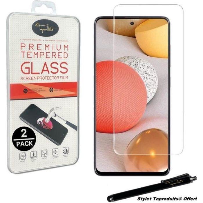 Film de protection - Toproduits® - Samsung Galaxy A72 4G-5G - Verre trempé - 2 pack - Résistant aux rayures