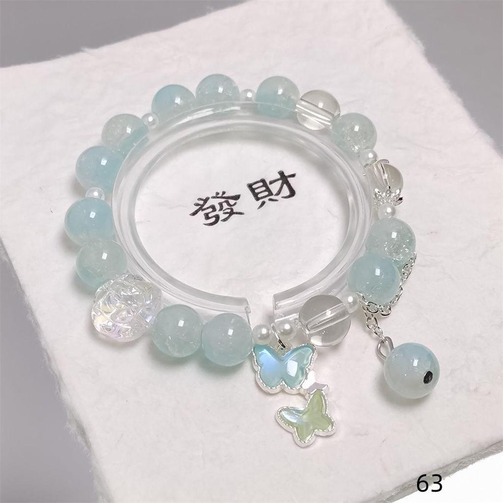 Mori Style Mermaid Crystal Bracelet - Sweet, Versatile Design for Women, Students, and Best Friends.