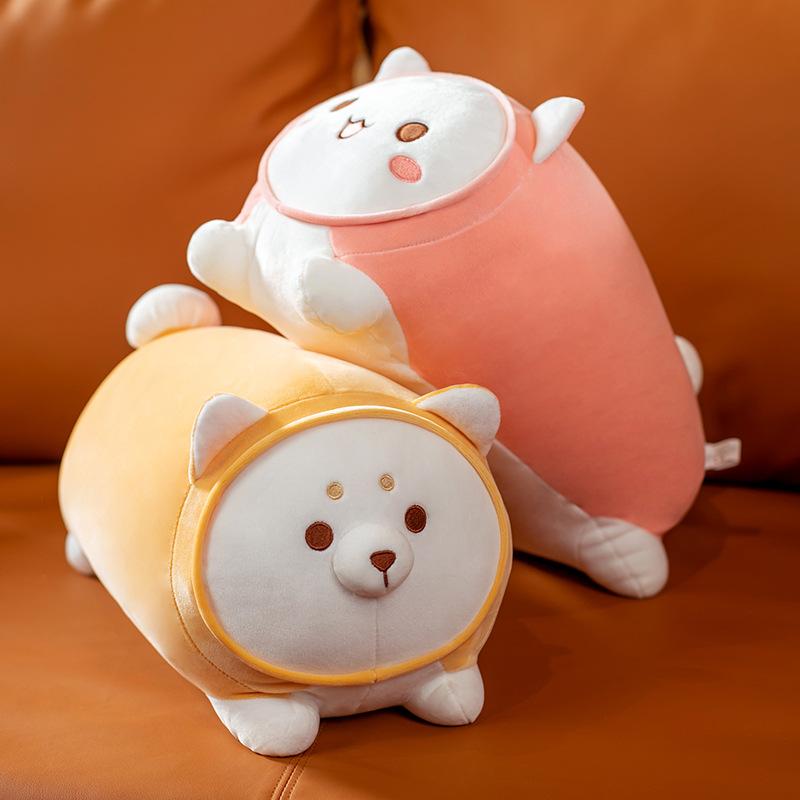 Cute Japanese Fat House Cat Doll Doll Soft Cute Lying On The Shiba Inu Bed Sleeping Throw Pillow Children Rabbit Doll