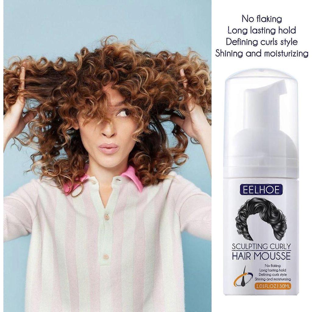 Hair styling elastic agent full, natural, fluffy, moisturizing and refreshing hair styling care elastic agent 30ml