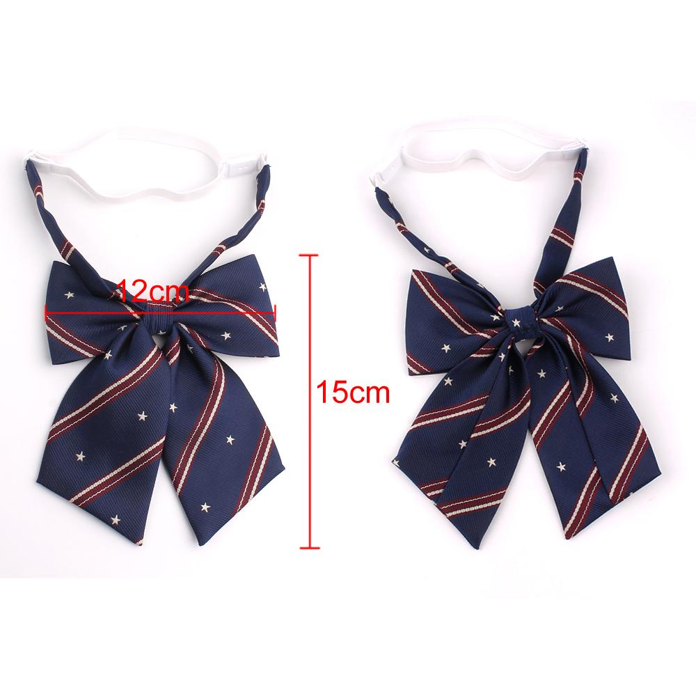 Neue Große Fliege Übergröße Fliege Für Damen Uniformkragen Schmetterling Damen Schleife Knoten Erwachsener Streifen Fliegen Krawatten Mädchen Fliegen