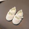 White Color Princess Shoes Non-Slip Sole Rubber Sole Shoes New Toddler Shoes  for 0-15 Month