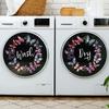Butterfly Wreath English Slogan Laundry Room Washing Machine Home Background Beautification Wall Stickers