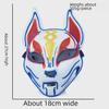 LED Glowing Fox Mask - Luminous Anime Cosplay Cat Face for Halloween