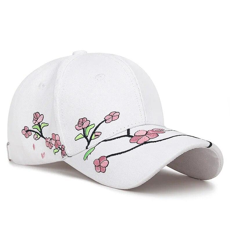 Hat Women's  National Tide Cap, Sunshade Sun Hat, Spring And Autumn Plum Blossom Embroidery National Style Baseball Cap