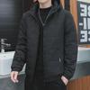 Men's Korean Style Hooded Cotton Down Coat – Trendy Winter and Autumn Fashion, Short Length