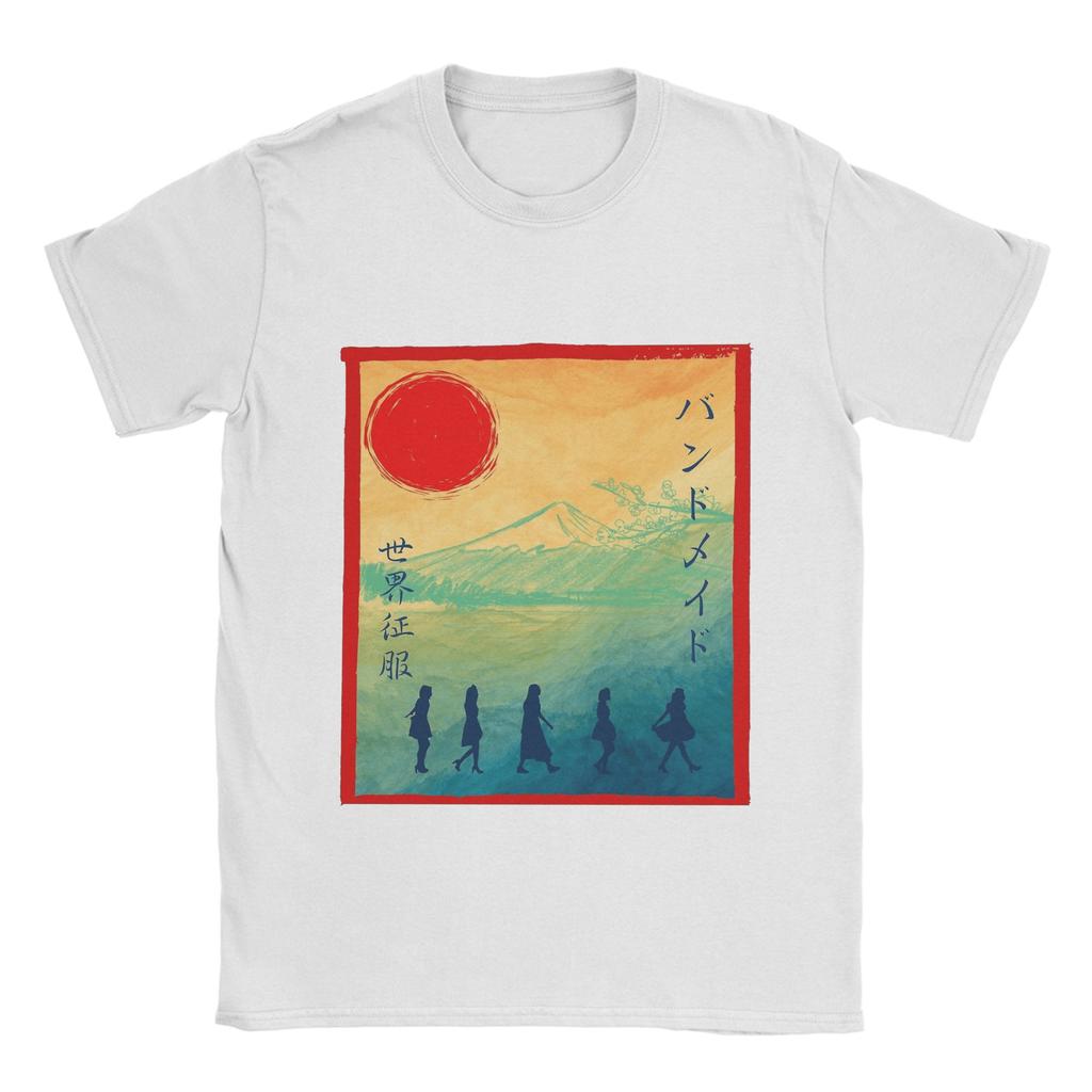 Band Maid Band T-Shirts Herren Reine Baumwolle Freizeit T-Shirt Rundhals T-Shirt Kurzarm Kleidung Übergröße