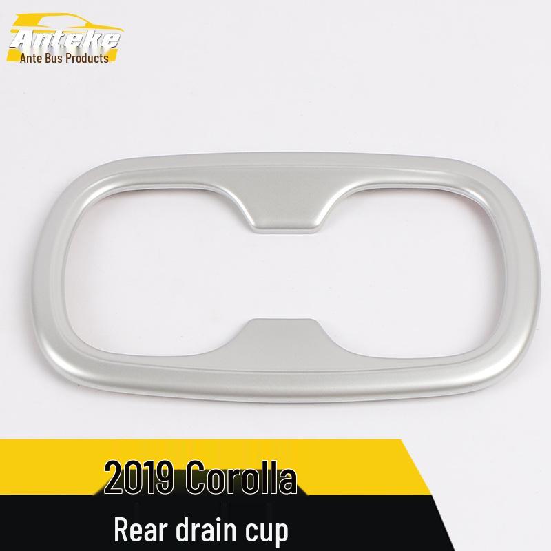 19 Corolla Rear Cup Holder Trim Glitter Sticker - Rear Center Armrest Accessory