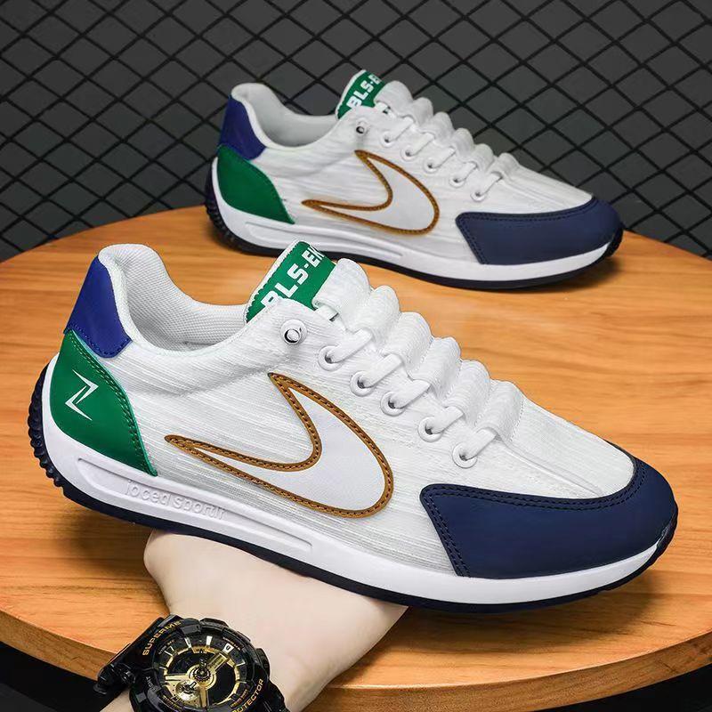 

Мужская обувь весна дышащая сетка белые туфли трендовые с мягкой подошвой кроссовки спортивные повседневные модные туфли Форреста Гампа 43