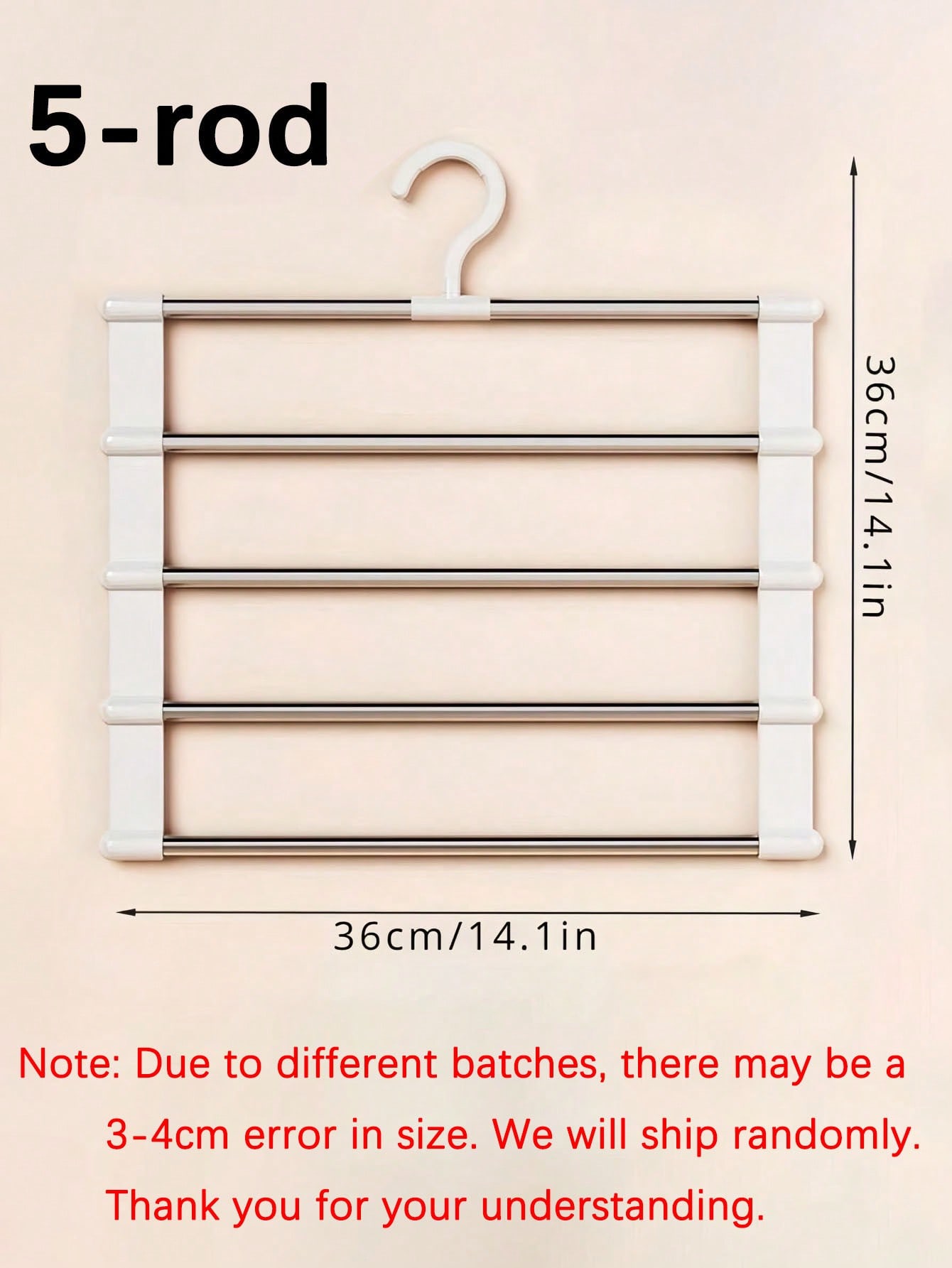 1pc Multi-Layer Pants Hanger - Clothing Forms A Space-Saving Non-Slip Wardrobe Organizer For Scarves Jeans Pants 2360₽