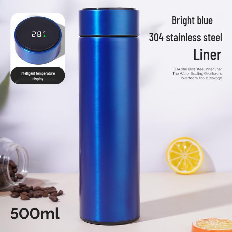 304 Stainless Steel Smart Temperature Display Insulated Water Cup with LED - Customizable Gift