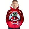 Boys' 3D Christmas Graphic Hoodie Long Sleeve Tops Casual Polyester Hoody Fall Spring Outerwear Sweatshirt Children's Clothing