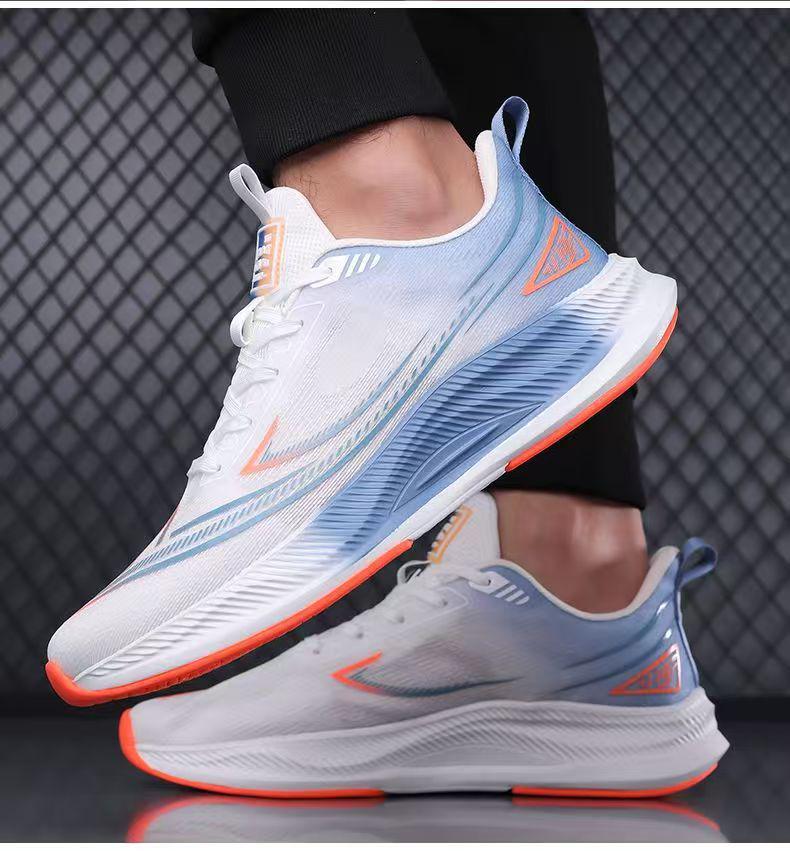 Pánské prodyšné síťované tenisky - Lehké, protiskluzové, ležérní běžecké boty se silnou podrážkou