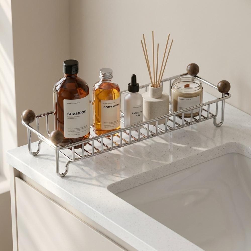 Waterproof Sponge Drain Holder Anti-rust Kitchen Sink Storage Rack Cosmetic Storage Stand  Bathroom
