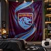 Wall Hanging Tapestry Aston Villa Football Print Cloth for Living Room Bedroom Home Decor