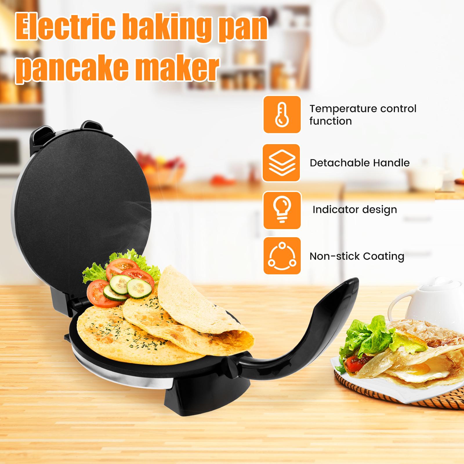 1 Pezzo Macchina Elettrica per Roti Multi-funzionale Pressa per Tortilla Macchina per Tortilla Antiaderente Compatta Macchina per Chapati per Accessor