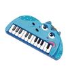 Piano Keyboard for Kids Cartoon 22 Keys Early Educational Animal Toddler Electronic Piano Toys Hippo Style