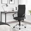 SONGMICS OBN034B01 Office Chair Ergonomic Swivel Chair Padded Seat Fabric Cover Adjustable and Tiltable Up To 120 Kg Load Capacity Black