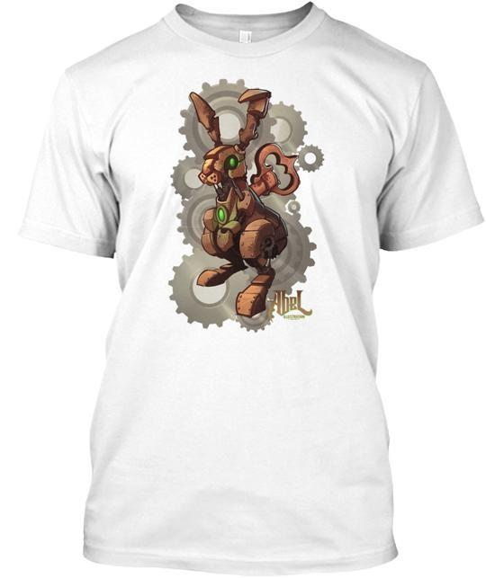 Steampunk White Rabbit T-Shirt XXXXL