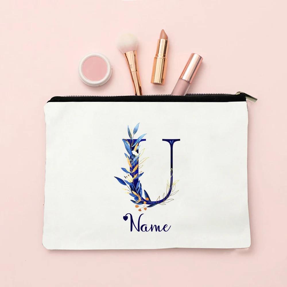 Makeup Bag Personalized Bridesmaid Wedding Makeup Box Gift Female Organizer Travel Toilet Wash Wallet