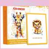 Cartes de Motivation pour Enfants avec Art Animalier à l'Aquarelle Pour l'Apprentissage Émotionnel et la Pleine Conscience