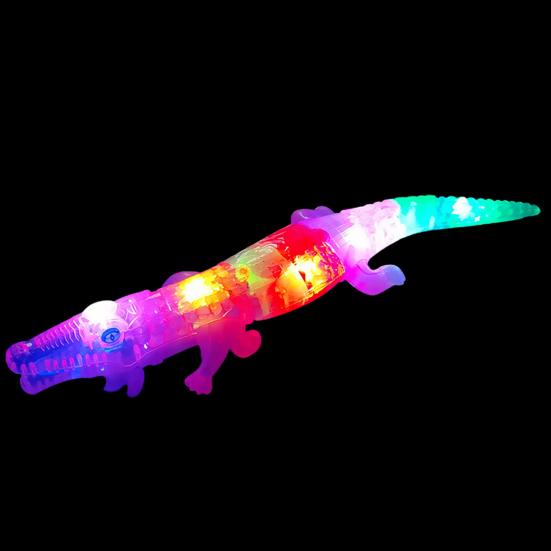 Portable Crocodile Toy Educational Musical Electric LED Luminous Animal Model Toy for Kids