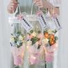 Crochet Woven Flowers Artificial Flower Bouquet Knitted Flower Bouquet Handmade Wedding Teacher'S Mother'S Day Graduation Gift