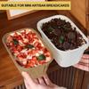 50pcs Disposable Cake Moulds, Rectangular Non-stick Paper Mini Baking Dish for Plumcake, Cakes, Bread (Brown)