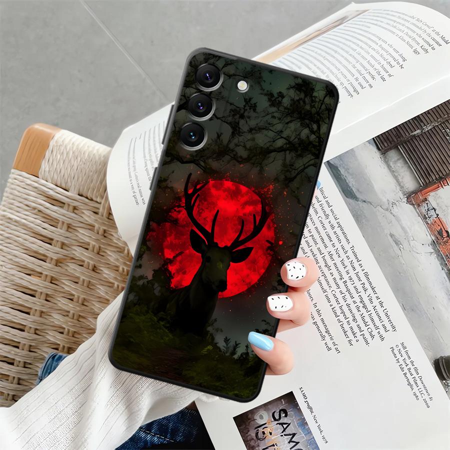 

Чехол с узором из оленей для телефона Samsung Galaxy A57 A15 A37 A52 A36 A06 A53 A17 A05 A73 A51 A23 A25 A16 A55 A41 A12 A70 Galaxy A20e
