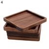 Sottobicchiere Quadrato Rotondo in Legno di Noce per Caffè Tè Teiera Tazza Tazza Ciotola Sottopiatto Tappetino