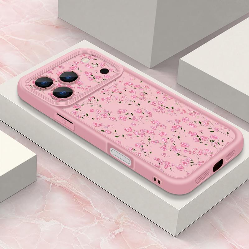 Vintage Floral Pattern Case For iPhone 17 Pro Max Shockproof Bumper Soft Cover For iPhone 16 15 14 13 Pro Max 16E 17E