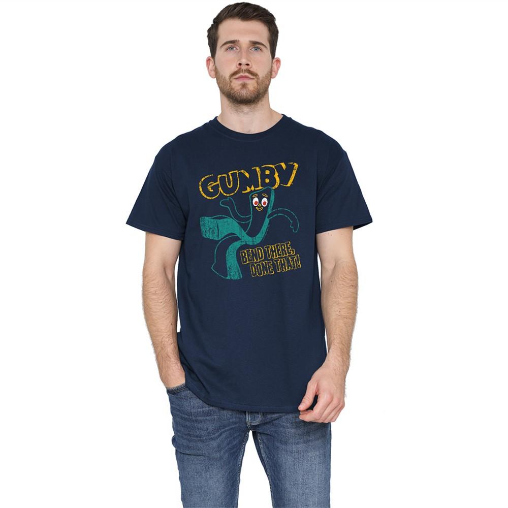 Gumby Bend There T-Shirt S-5XL Navy XXXXL