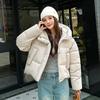Down Cotton Jacket Women's 2025 Winter New Korean Version of Hooded Thickened Warm Puff Short Bread Jacket