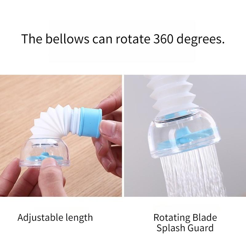 1pc Kitchen Faucet Sprayer Extension Hose for Water Spout 360° Rotating Telescopic Design Anti-Splash Sprayer Kitchen Tool