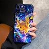 Cute Pikachu Pokemon Phone Case for Apple iPhone 16 13 15 Pro 7 8 12 11 14 17 Pro Max Air XR XS MAX Funda Phone Cover