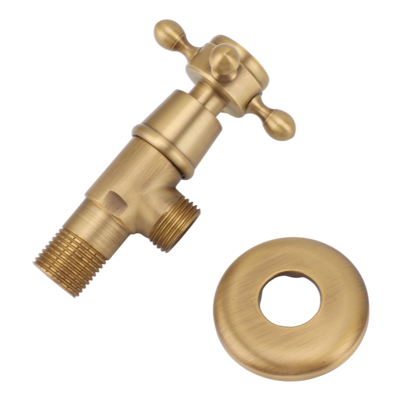 Brass Angle Stop Valve Retro Thickened Cold Hot   Valve Explosion Proof Water Shut Off Valve