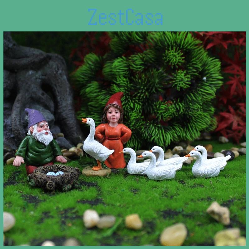Model Dwarves Resin Simulated Duck Tabletop Figurine Micro Ornament Landscape