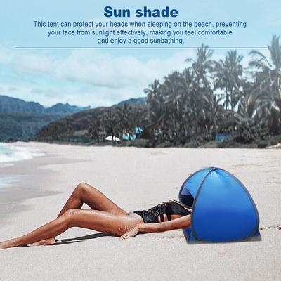 Beach Tent Sunshade Windproof Automatic Open with Storage Bag Outdoor Awning Canopy Tent Sun Shelter Windproof Headrest Tent