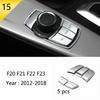 For BMW 1 2 Series F20 F21 F22 F23 Carbon fiber Car Control CD Panel Cover Trim Air conditioning Outlet Frame Decoration Sticker LNYCP1