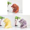 Godzilla Resin Crystal Figurine With Natural Gemstone For Home Decor And Giftgiving