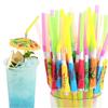 30/60pcs Drinking Straw with Paper Umbrella Festival Party Restaurant Household Vacation Drinks Supplies Decor Straw XJM