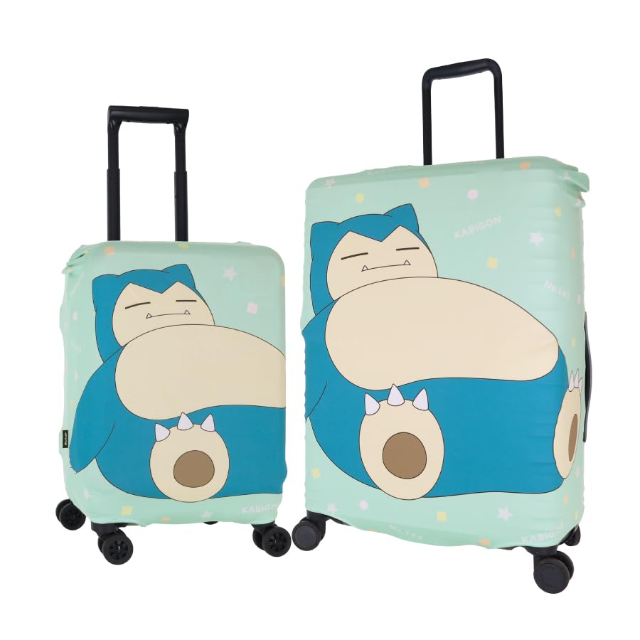 Suitcase Cover Gowell Suitcase Convenient Travel Goods Size Pokémon Cover, (Snorlax (Green), S)