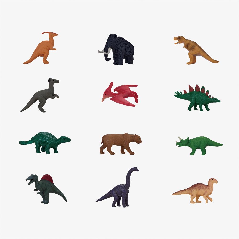 Young Toys Dynamic 12-Piece Mini Figure Set: Choose Dinosaur, Marine Life, or Insects