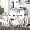 1pc Kpop Group Portrait flannel Blanket for Super Soft Cute Comfort Blanket for Travel Bedding Couch Sofa Blanket Y72327