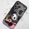 Guitar-playing Panda Lanyard Case For iPhone 17 Pro Max Soft Silicone Cover For iPhone 16 Pro Max Funda iPhone 15 14 13 12 11 16E Air