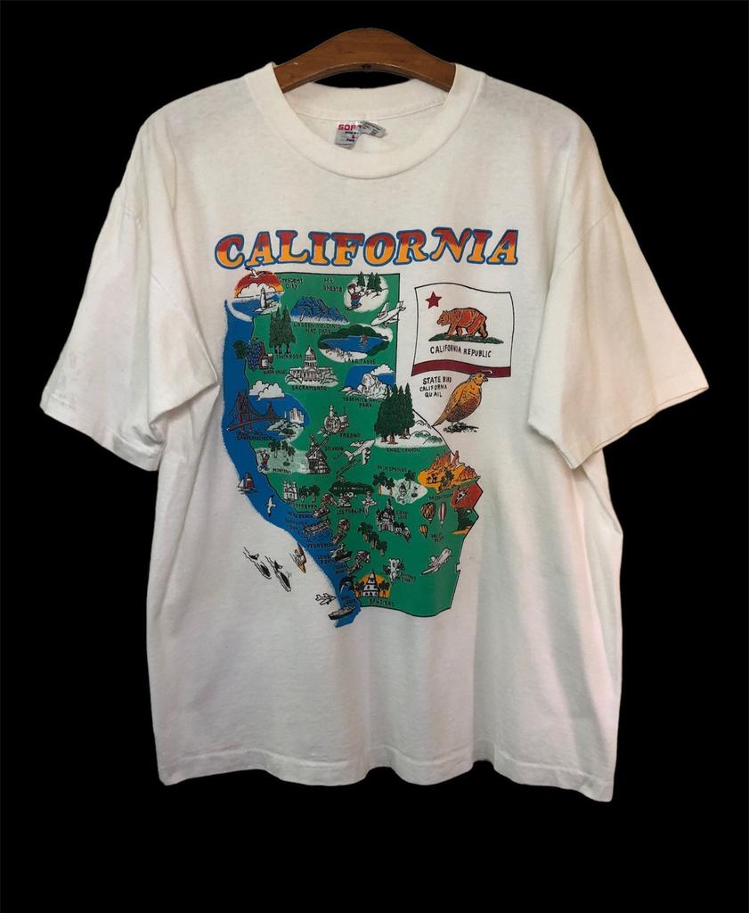 T-shirt Souvenir République de Californie Années 90 Taille XL