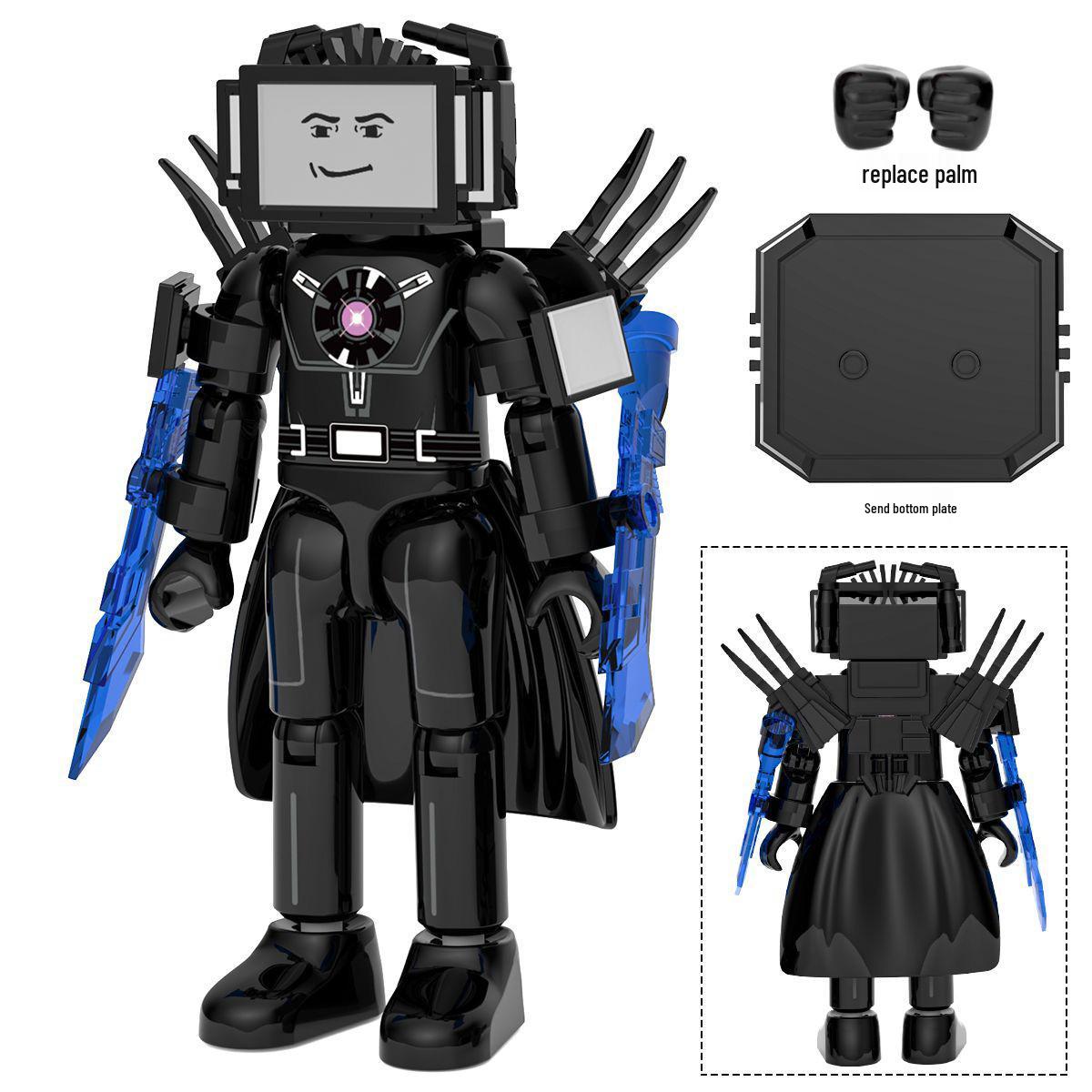 Человек-монитор Титан и аксессуары: Набор детских строительных блоков и минифигурок