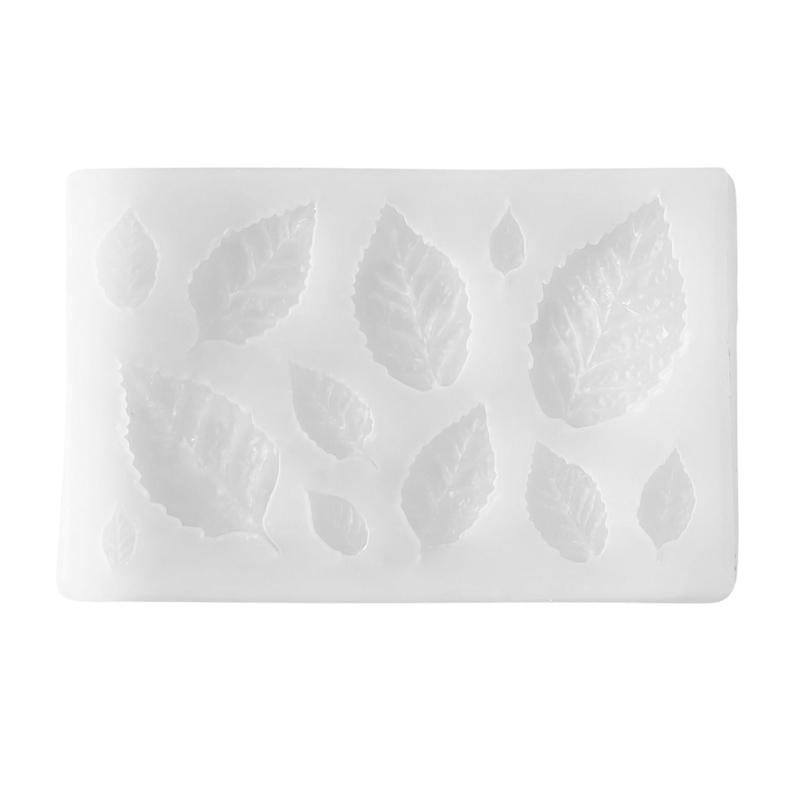 Leaf Silicone Molds Temperature Resistant Silicone Fondant Mould for Crafting Candle Soap Chocolate Cake Baking Tool