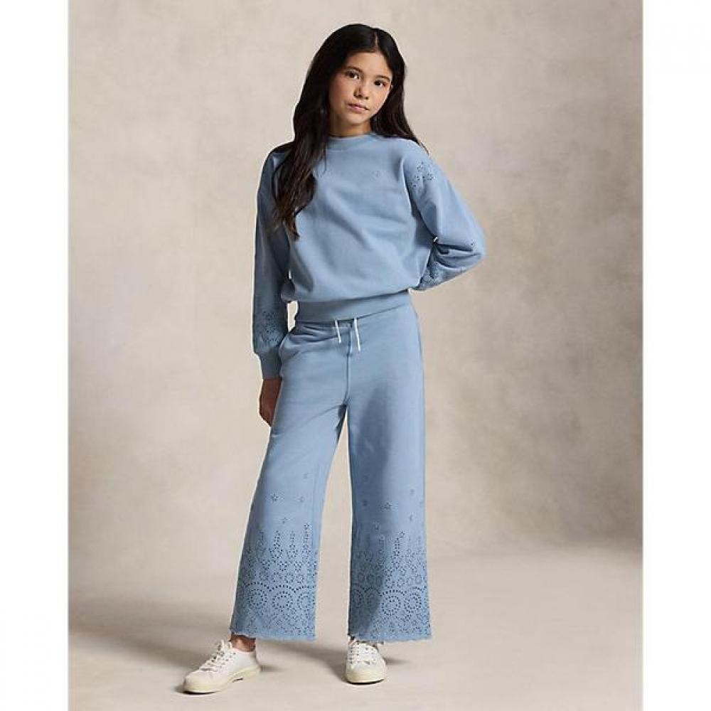 Polo Ralph Lauren Girls Ailet French Terry Wide Leg Sweatpants  Cwpopntgbq20137400 S